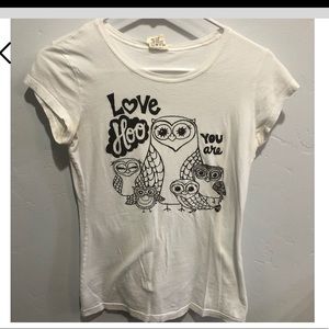 “Love Hoo You Are” white owl shirt